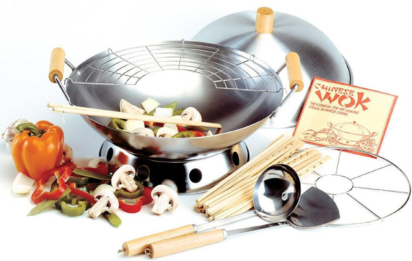 Norpro 10-Piece Wok Set, Silver, 14 Inch2