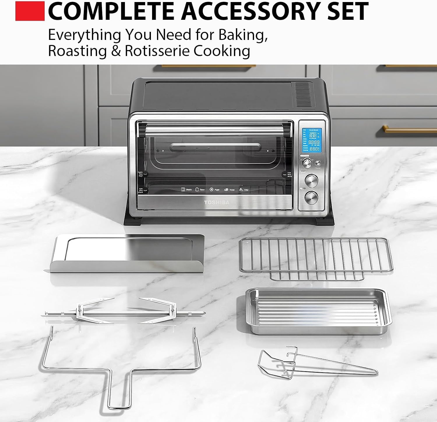 10-in-1-convection-toaster-oven-6-slice-countertop-oven-1500w-bake-broil-rotisserie-pizza-functions-lcd-knob-controls-6-accessories-with-toast-1500w-stainless-steel