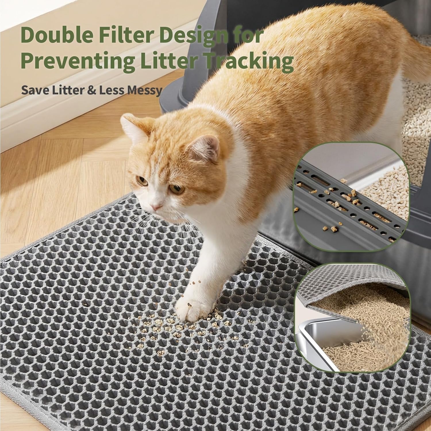 gimars-2-pack-xl-stainless-steel-cat-litter-box-for-big-senior-cats-multi-cat-metal-litter-pan-with-high-sides-odor-resistant-easy-clean-includes-litter-scoop-litter-mat-anti-slip-pads