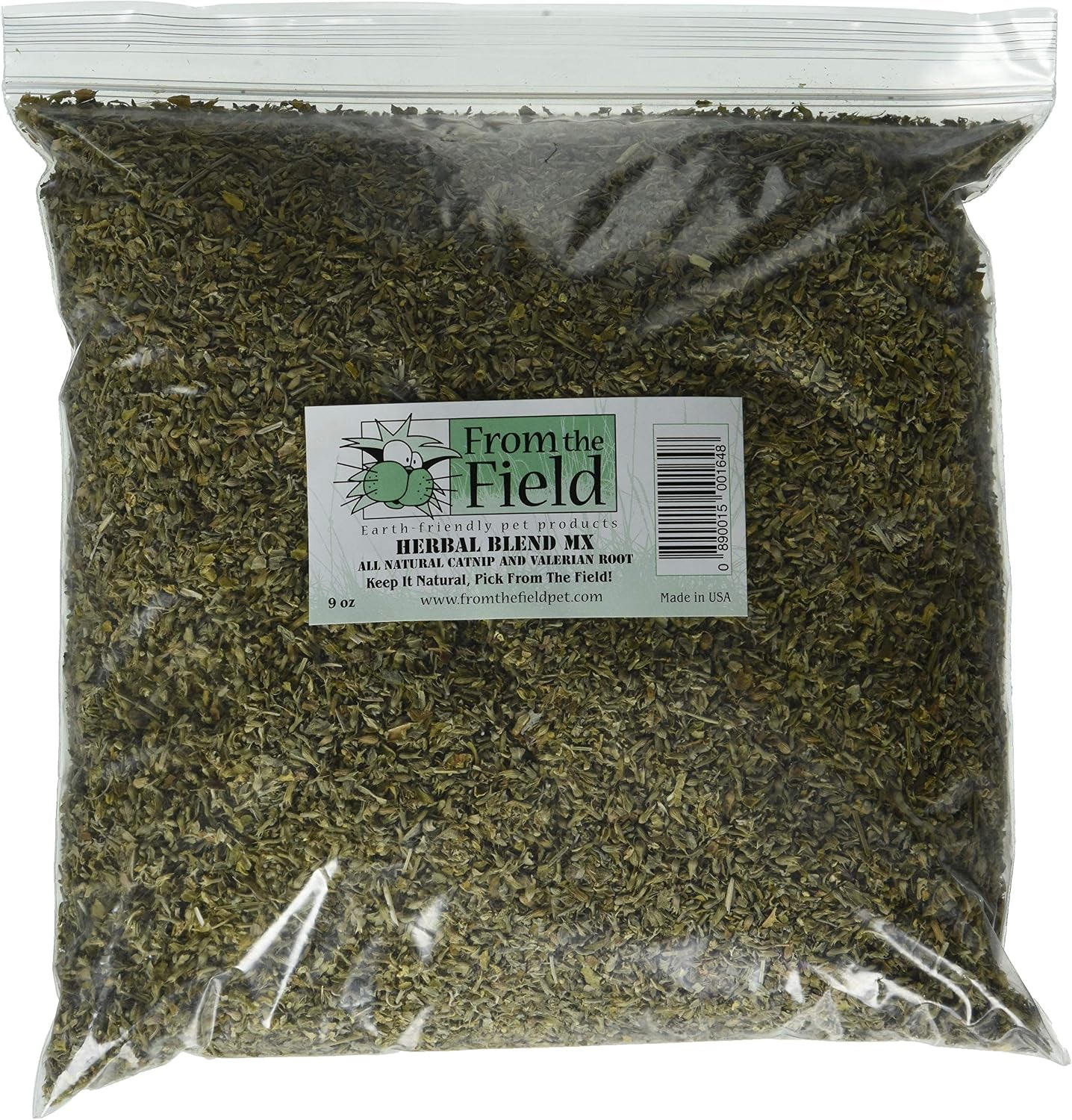 from-the-field-herbal-blend-mx-catnip-valerian-root-for-cats-0-5-oz-resealable-bag-organic-usa-grown-potent-cat-attractant-for-play-stress-relief-all-natural-safe-for-indoor-cats