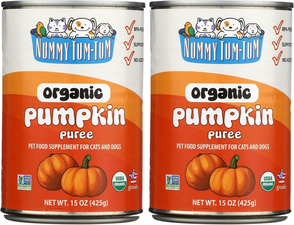 Nummy Tum Tum Organic Pumpkin Puree for Pets, 15 Oz (Pack of 12) | USA Grown Pumpkins, Supports Healthy Digestion for Cats & Dogs, Great for Food Toppers, Treats, & Recipes11