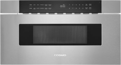 30 In. Haven Coll 1.2 Cu. Ft. Built-In Microwave Drawer, Stainless Steel |  COS-MWD3012NHSS Automatic Presets, Touch Controls,10 Power Levels, 1000W, Defrost Functions, Child Lock Function1