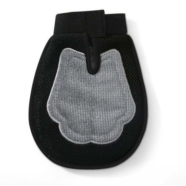 Wags & Wiggles Dual-Sided Dog Grooming Glove, One Size, 1 Count | Rubber and Velour Sides, 2-In-1 Design, Wet or Dry Use, Brushing Massaging and Fabric Fur Removal2
