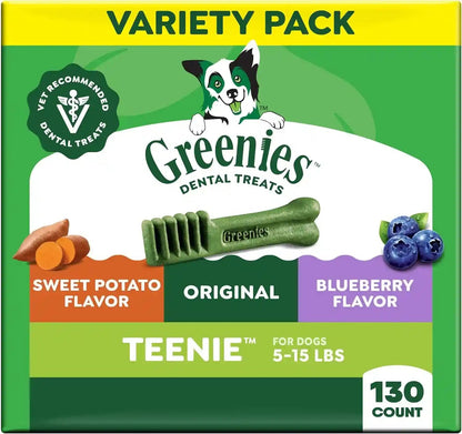 Greenies Teenie Natural Dental Dog Treats, Fresh Mint Flavor, 43 Count | Veterinarian-Recommended, for Dogs 5-15 Lbs, Cleans Teeth, Freshens Breath, Promotes Oral Health, 12 Oz. Pack17