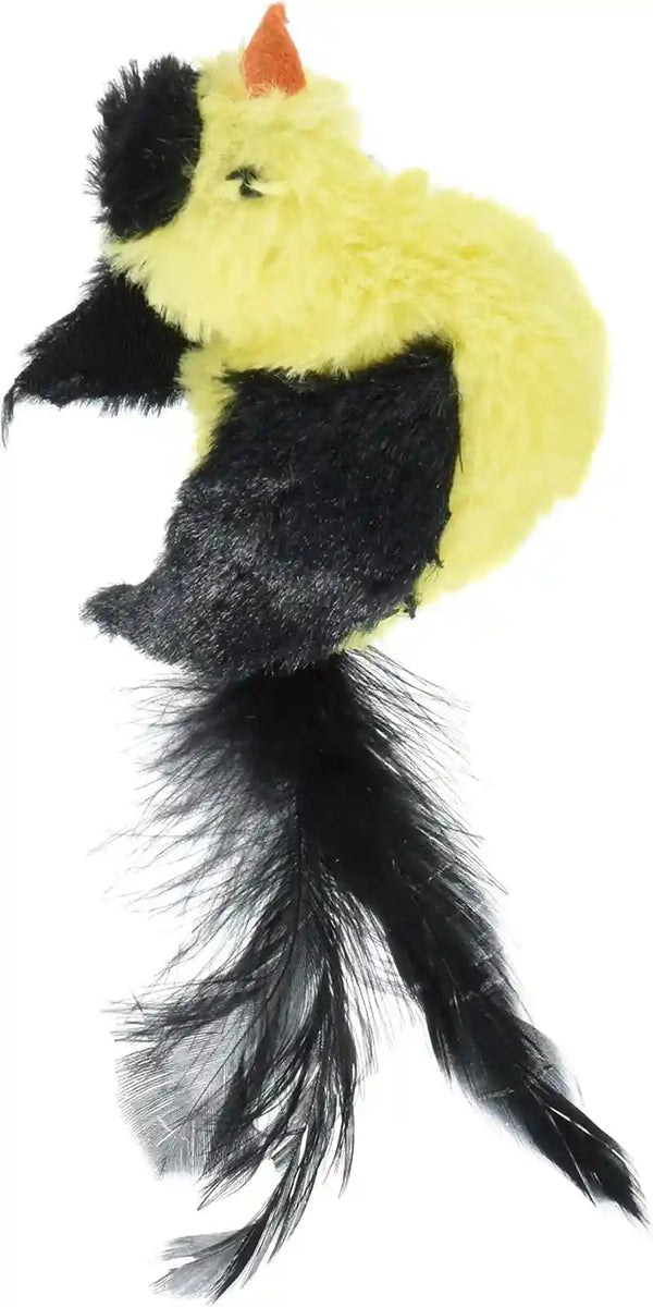 Ourpets Play-N-Squeak Real Birds Interactive Cat Toys with Catnip (Cat Toys for Indoor Cats; Catnip Toy for Cats with Bird Chirping Electronic Sound and Feather)6