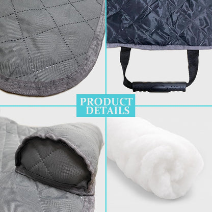 Calming Dog Bed for Couch, Single Seater Couch Dog Bed, Washable Dog Bed for Sofa, Non-Slip Water-Resistant Dog Sofa Mat for Furniture Protector, for Large Medium Small Dogs and Cats (Light Gray, A)6