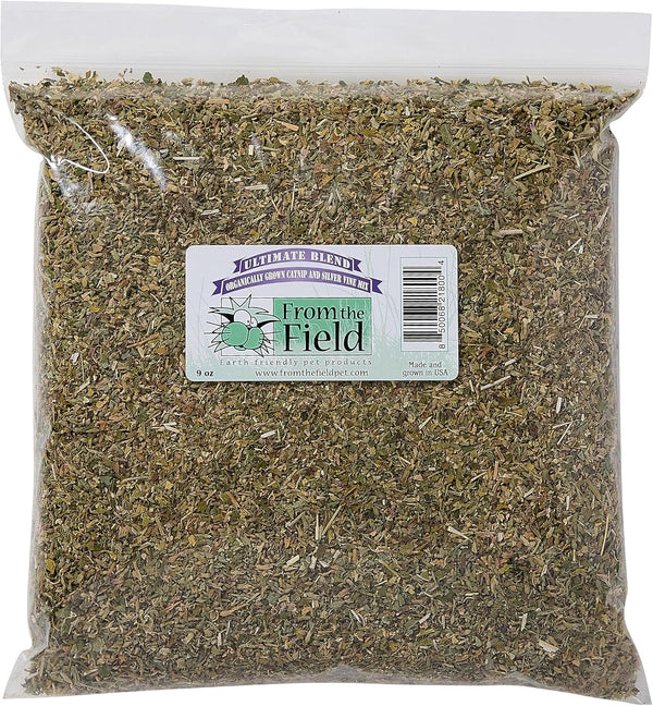 From the Field | Ultimate Blend Catnip & Silver Vine | Premium Usa-Grown Catnip for Toys & Playtime | Fresh, Potent, Non-Toxic, Eco-Friendly | Safe for Kittens & Cats | Resealable 2 Oz Tub7