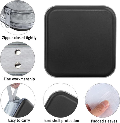 CD/DVD Cases 40 Capacity Disc Storage Binder for Car(Black) | Holders Wallet Hard Plastic CD/DVD Case for Car Home Office Travel2