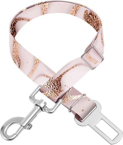 Adjustable Pet Cat and Dog Car Seat Belt，The Lanyard Is Flexible and Adjustable from 20 to 33 Inches (Floral)16