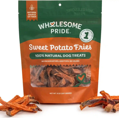 Wholesome Pride Healthy Sweet Potato Chews – Sensitive Stomach Dog Treats, No Preservatives, Single-Ingredient, No Grain, 16 Oz19