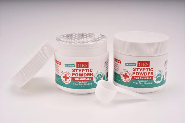 5 Oz Styptic Powder for Dogs, Cats & Birds Stops Bleeding– Quick Blood Clotting for Nail Clipping, Minor Cuts, Tail Docking & Wing Clipping – Pet First Aid Hemostatic Powder with Sealed Top & Scoop | Stops Bleeding, Quick Blood Clotting for Nail Clipping, Minor Animal Cuts & Wound Care, Pet First Aid Hemostatic2