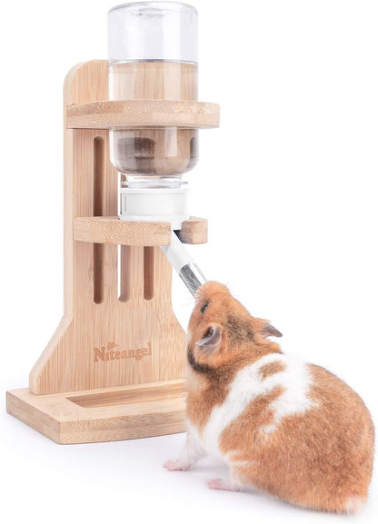 Niteangel Hamster Water Bottle with Stand: 4Oz/120Ml Capacity & Leak-Proof | Adjustable Height - Far Away Cage Mess & Wet Bedding Water Dispenser for Syrian Dwarf Hamster Gerbils Mice Rat or Small Pets1