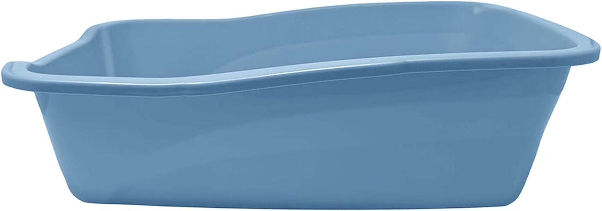large-open-top-cat-litter-pan-low-entry-sides-stain-odor-resistant-high-impact-plastic-litter-box-for-kittens-senior-arthritic-cats-multi-cat-household-usa-made-blue-eco-recycled-pet-toilet-tray