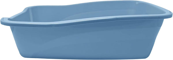 Large Open Top Cat Litter Pan Low Entry Sides Stain & Odor Resistant High-Impact Plastic Litter Box for Kittens, Senior & Arthritic Cats Multi Cat Household, Usa-Made Blue Eco Recycled Pet Toilet Tray7