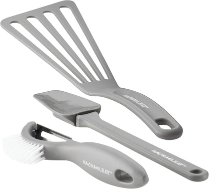 Cookware Classic Brights Hard Enamel Aluminum Nonstick Cookware Set, 14-Piece, Sea Salt Gray10