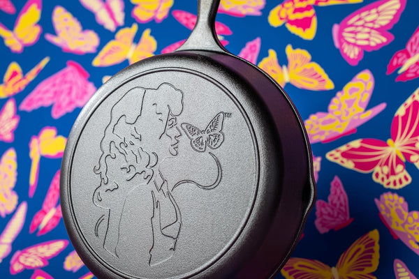 Dolly Parton Pre-Seasoned Cast Iron Skillet, 10.25 Inches | Dolly Parton Edition, Signature Handle Cast Iron Skillet for Oven, Stove, Grill or Campfire, Made in USA5