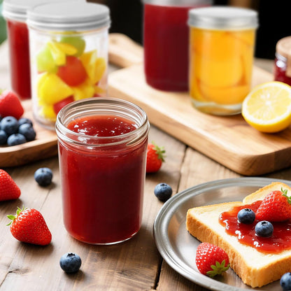 2 Pack Wide Mouth Mason Jars 16Oz - Airtight Glass Canning Jars for Food Storage, Meal Prep, Overnight Oats, Pickling, Salad & Wedding Favors (Leak-Proof Lids)7