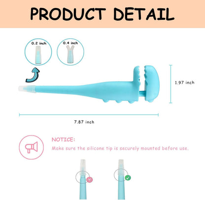 Dinosaur Pet Pill Shooter for Cats and Dogs - Soft Silicone Tip Medicine Dispenser for Pills & Capsules - Reusable Animal Pill Gun | Pet Pill Dispenser, 2 Silicone Tips, for Cats, Puppies and Small Animals, Medicine Pill Pusher6