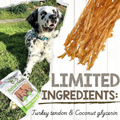 Nature Gnaws USA Turkey Tendons for Dogs (4Oz) - Delicious Grain Free Reward Snack for Small, Medium & Large Breeds - Premium Natural Dog Chew Treats3