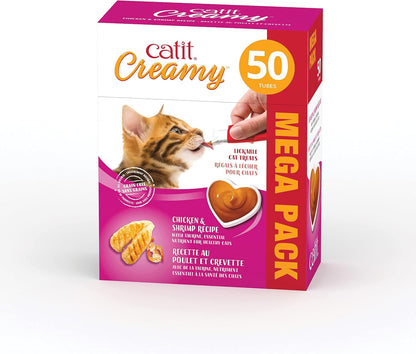 Catit Creamy Lickable Cat Treat – Hydrating and Healthy Treat for Cats of All Ages - Assortment, 72-Pack18