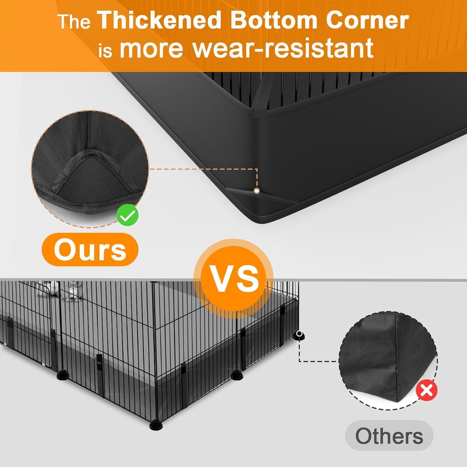 tresbro-guinea-pig-cage-liner-with-one-hand-release-hook-thickened-corner-48l-x-24w-waterproof-washable-mat-without-cage-for-c-c-grids-guinea-pig-hedgehog-bunny-habitat-rabbit-cage-liner