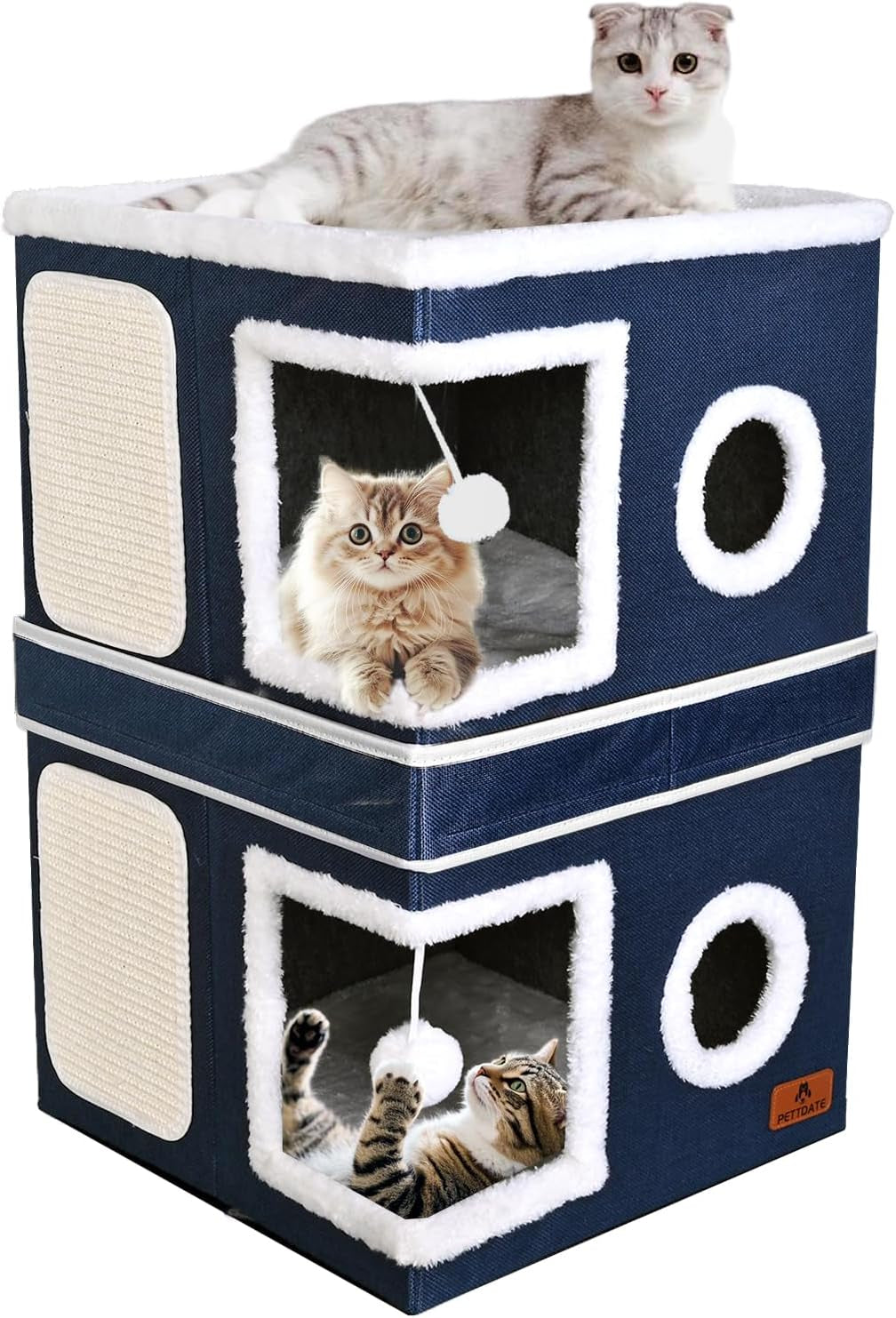 cat-beds-for-indoor-cats-large-cat-cave-bed-with-scratch-pad-and-fluffy-ball-foldable-cat-hideaway-cat-house-with-reversible-cushion-for-multi-small-pet-up-to-30lbs-grey