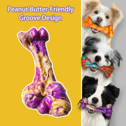 3-Pack Dog Chew Toys for Aggressive Chewers, Indestructible Bone | Tough Dog Toys for Medium Large Breed to Keep Them Busy,Dental Textured, Long Lasting,Beef Flavor8