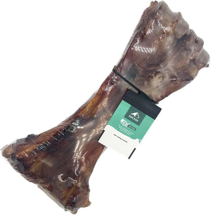 BARK'N BIG Beef Shin Bone Large Dogs Smoked Marrow Chew | Single Ingredient, Long Lasting, Natural Shank, Aggressive Chewers, Power Chewers, 1 Count1