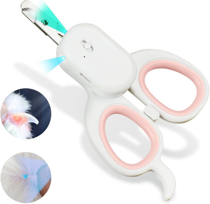 PAKEWAY Pet Nail Clipper with LED & -U-V Light, Cat Claw Trimmer with Ultra Bright LED Light for Nail Bloodline to Avoid over Cutting, Sharp Angled Blade Grooming Tool for Dog Cat Rabbit Small Animals11