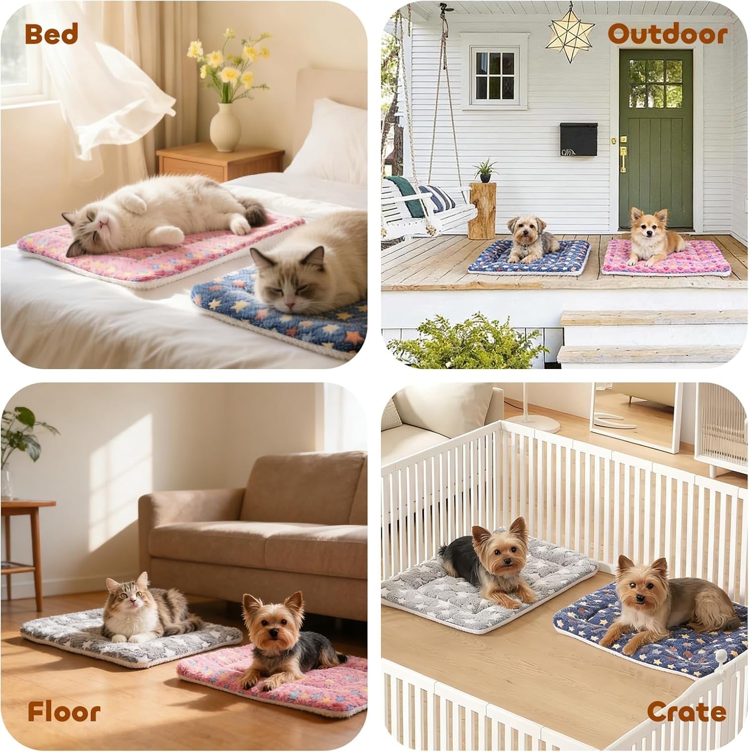 mora-pets-cat-bed-dog-crate-pad-ultra-soft-pet-bed-with-cute-star-print-washable-crate-mat-for-small-dogs-and-indoor-cats-reversible-fleece-dog-kennel-pad-cat-carrier-mat-14-x-17-5-inch-grey