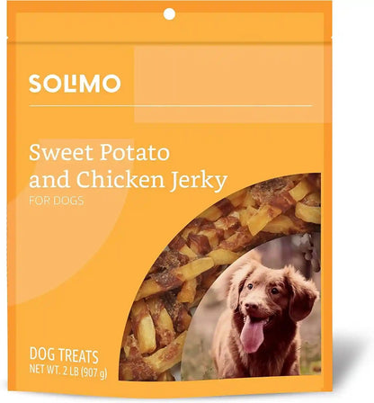 Amazon Brand - Solimo Duck Jerky Dog Treats,2 Pounds10