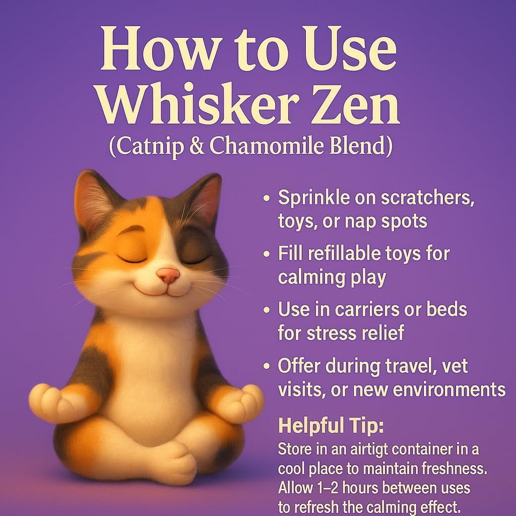 whisker-zen-natural-catnip-and-chamomile-blend-for-cats-calming-herbal-mix-4oz-bag