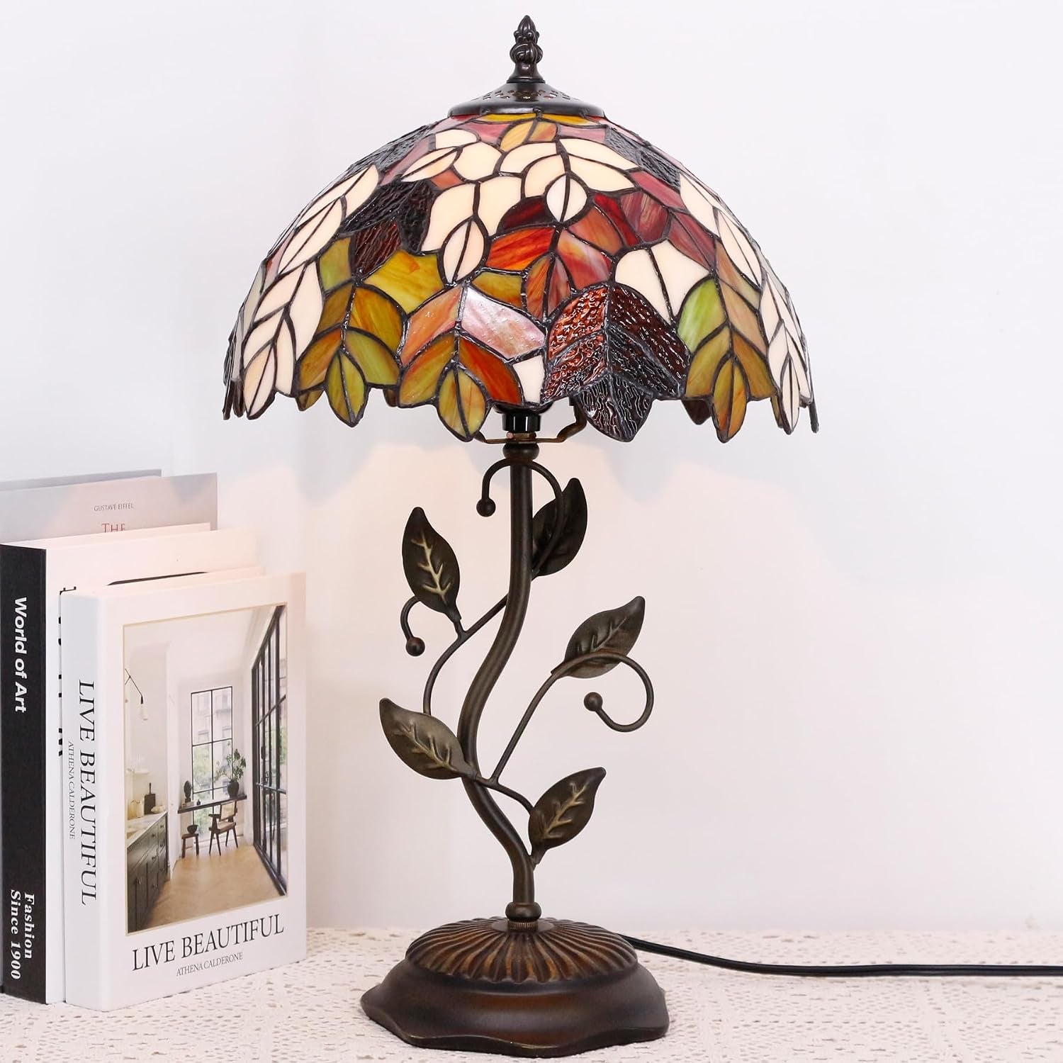 table-lamp-base-replacement-only-n-w-6-h-20-inch-fit-for-8-10-12-inch-tiffany-style-stained-glass-lampshade-dark-bronze-finish-resin-push-switch-on-cord