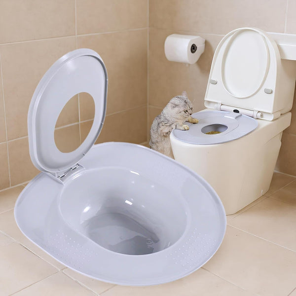 Cat Toilet Trainer Kit - Portable Litter | Reusable Cat Litter Toilet Training Kit with Urinal Potty, Easy to Clean, Ideal for Kittens, Pets, Home, Travel, RV, Apartment & House Use5