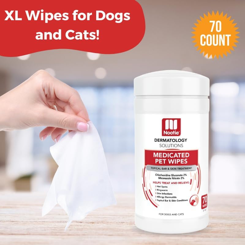 nootie-medicated-dog-wipes-2-chlorhexidine-and-2-miconazole-formulated-pet-wipes-for-dogs-and-cats-5x-6-size-xl-wipes-70-count-sold-in-over-10-000-vet-clinics-and-pet-stores-worldwide
