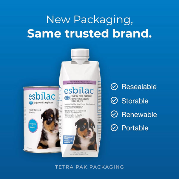 Petag Esbilac Puppy Milk Replacer Liquid - 16 Oz - Resealable, Ready-To-Feed Formula with Vitamins for Newborn Puppies to 1 Year - Easy to Digest - Storable & Portable2