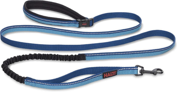 HALTI Active Leash - Award-Winning Bungee Dog Leash, Shock-Absorbing, All-In-One Neoprene Padded Belt & Lead, Perfect for Running & Training with Medium & Large Dogs (Size Large, Blue) | Award-Winning Bungee Dog Leash | Shock-Absorbing Anti-Pull Leash | Padded Belt | Running & Training Medium & Large Dogs1
