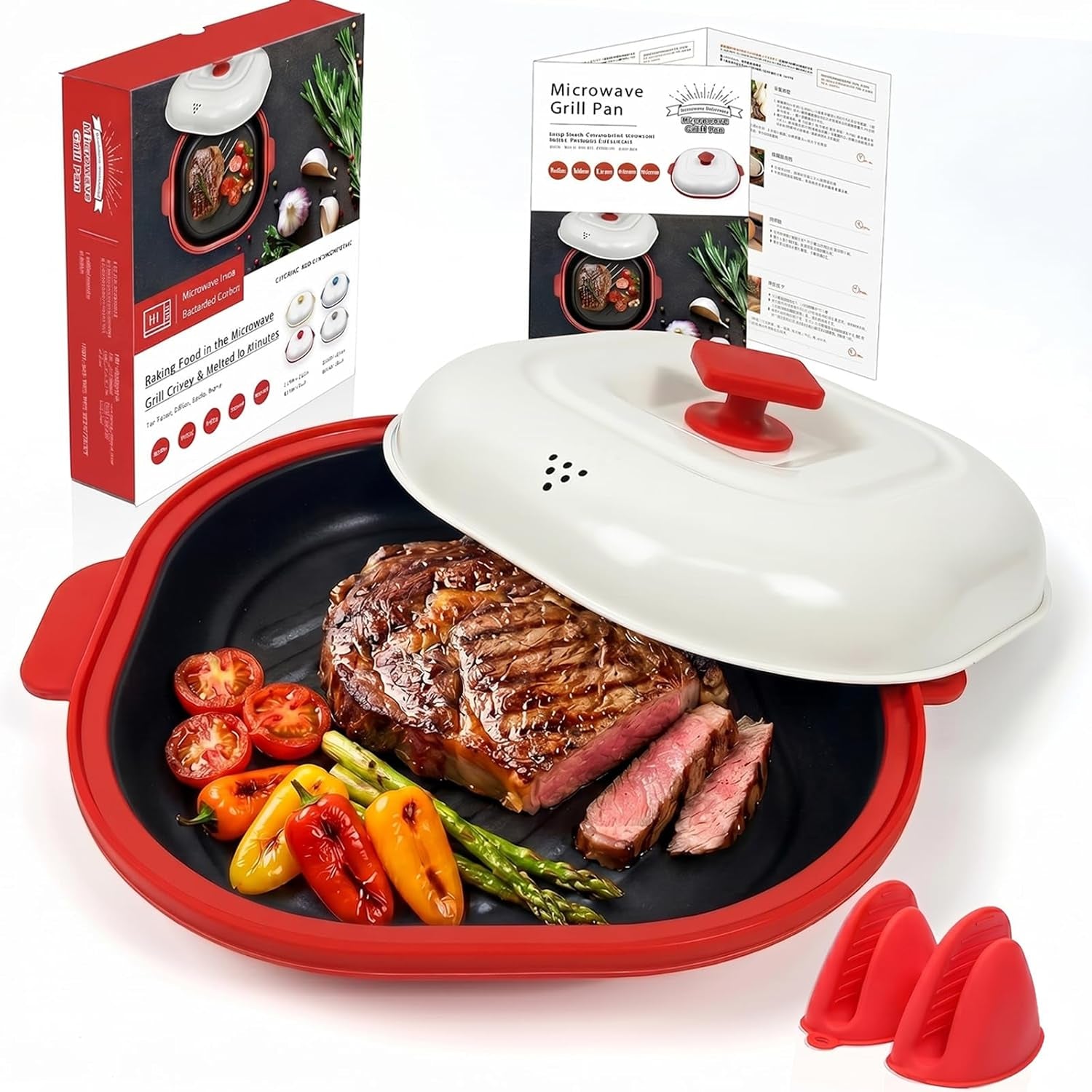 microwave-grill-pan-with-lid-for-meat-browning-and-crisping-red-nonstick-grill-plate-with-even-heating-for-fast-cooking-and-crispy-results-ideal-for-bacon-pizza-sandwiches-and-more