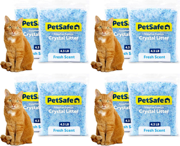 Petsafe Scoopfree Premium Crystal Litter, Fresh Scent, 4.3 Lb Bag, 2 Pack18