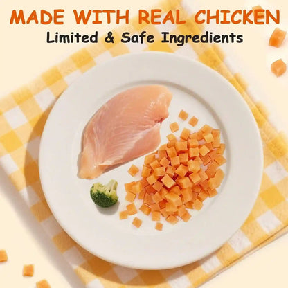 Soft Chicken Treats for Dogs, Grain Free Training Rewards Snacks, High Protein Chewy Bites for Puppy and Small & Senior Dogs, 10.6 Oz2