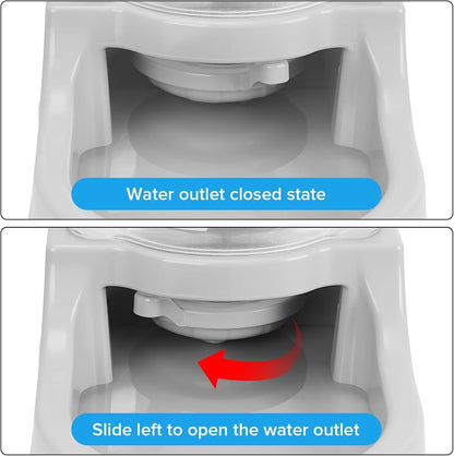 Kenond 9.5L Dog Feeder and Water Bowl Set for Dog, Automatic Food Dispenser | Wide Mouth, Easy to Clean/ Gravity Filled/ Large Capacity/ Multi Pet Home7