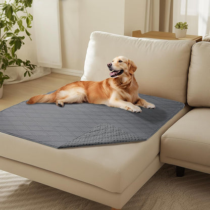 Luciphia 100% Waterproof Couch Cover Blanket for Dogs Anti-Slip Pet Couch Protector Sofa Mat Puppy Cat Blanket with Non-Slip Bottom, Navy Blue, 30X70 Inch25