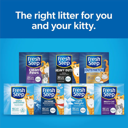 Fresh Step Multi-Cat Litter, Scented with Febreze, 25 Lb12