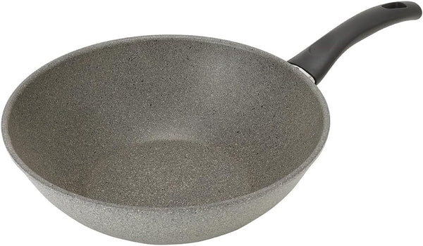 75002-895 Ferrara Wok, 11.0 Inches (28 Cm), Induction Compatible, Granitium 5-Layer Coating, Made in Italy1