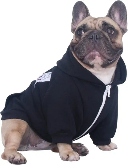 Ichoue French Bulldog Frenchie Clothes Hoodies for Dogs Pug English Boston Terrier Bully Pitbull Corgi Sweatshirt Sweater Clothing - Khaki/Xlarge13