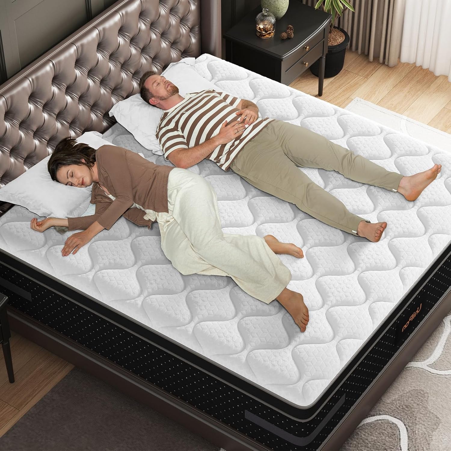 medium-firm-queen-size-mattress-14-inch-hybrid-mattress-in-a-box-with-zoned-lumbar-support-for-side-sleepers-pressure-relief-fiberglass-free-365-nights-trial-10-years-warranty
