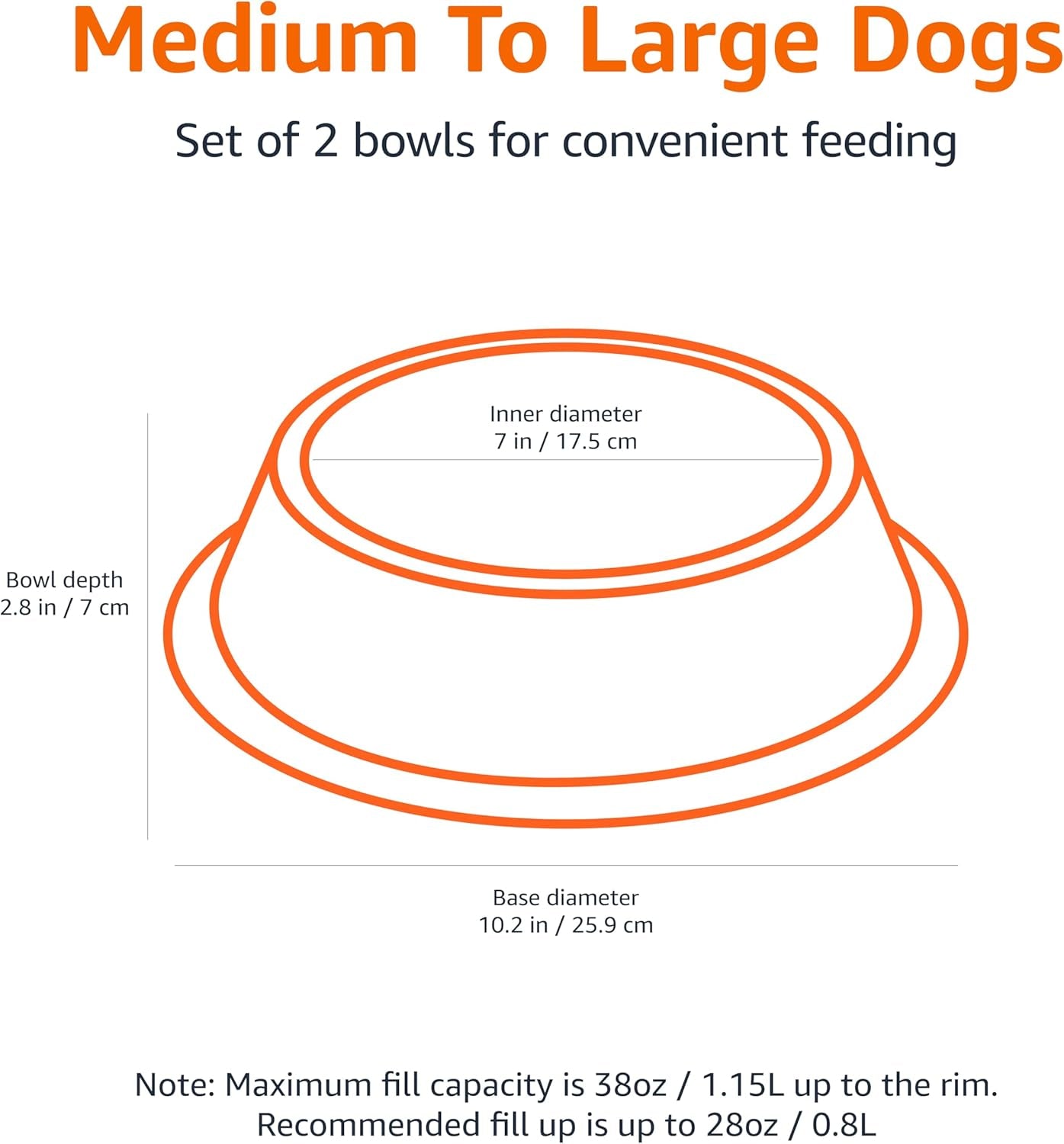 amazon-basics-stainless-steel-non-skid-dog-water-and-food-bowls-dishwasher-safe-rust-resistant-38oz-capacity-10-x-2-8-inches-2-pack