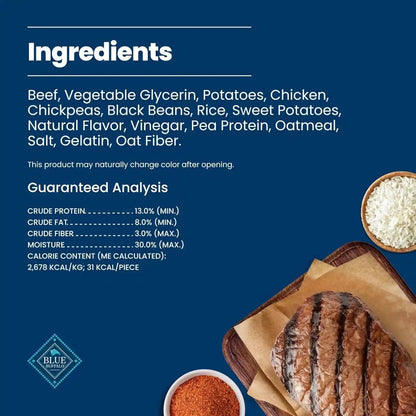 Blue Buffalo Nudges Beef & Rice Homestyle Natural Dog Treats, Meatball-Inspired Recipe, Healthy Reward or Training Treat, Made in the USA with Real Beef, No Artificial Preservatives, 16 Oz.7