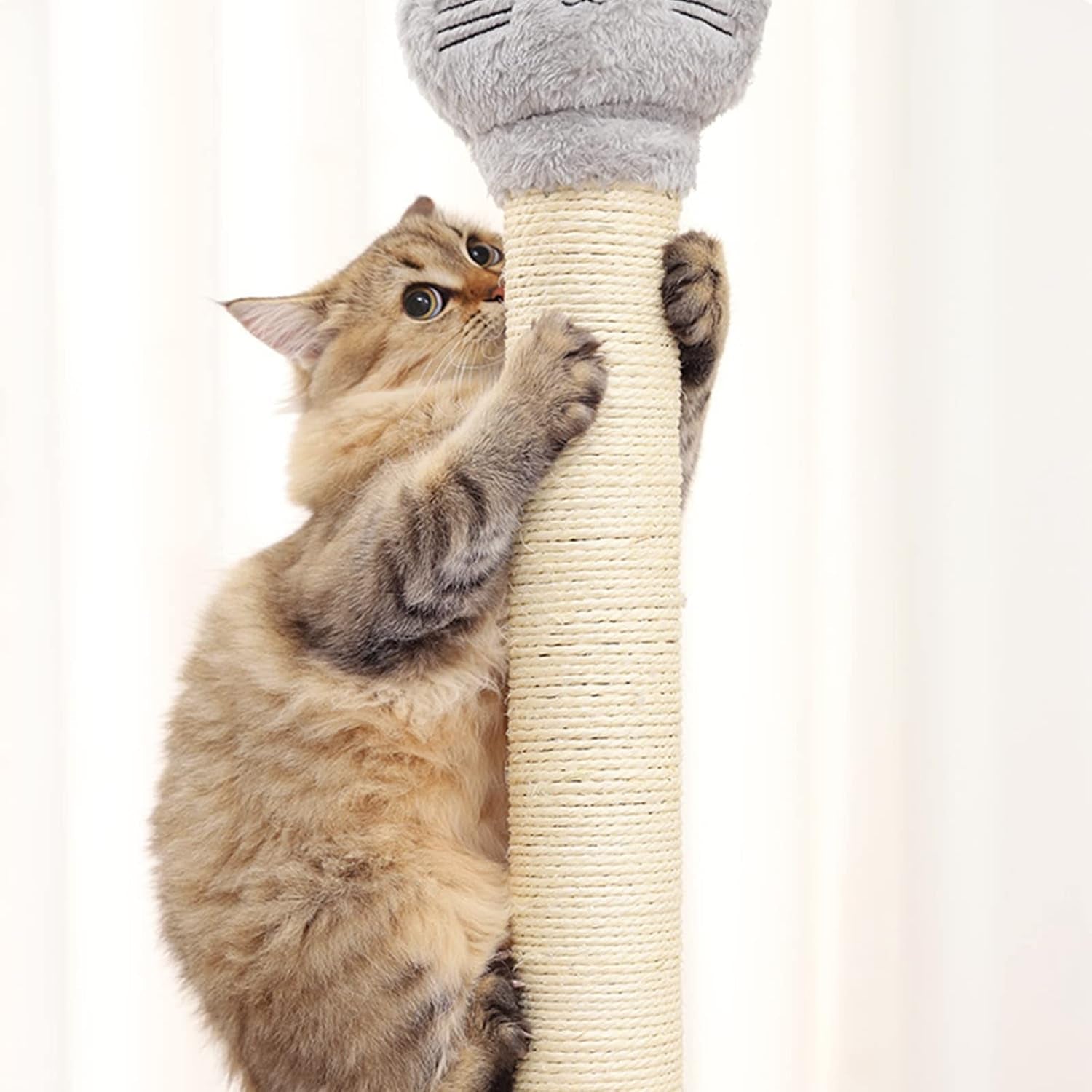 10-cat-scratching-replacement-posts-sisal-spare-scratcher-refill-post-for-cats-cube-tower-kittens-scratch-pole-perch-interactive-toys-furniture-accessories-tree-2-pack-include-m8-screws-white