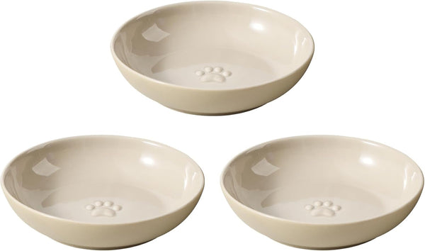 Havniva Elevated Cat Bowls, Cat Food and Water Bowl Set, Ceramic Cat Bowl | Raised Cat Food Bowls, Whisker Friendly, 5.6” Shallow Cat Dishes + 6” Wide Cat Plates, Non-Slip Wood Stand, Two Heights12